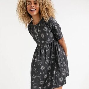 2/$25 Black Celestial Star Dress